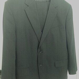 Joseph A Bank , black,  44r, staight leg 2 button suit